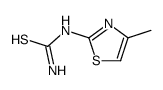 (4-methyl-1,3-thiazol-2-yl)thiourea结构式