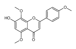 7-hydroxy-5,8-dimethoxy-2-(4-methoxy-phenyl)-chromen-4-one Structure