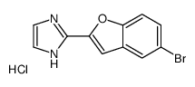 2-(5-bromo-1-benzofuran-2-yl)-1H-imidazole,hydrochloride结构式