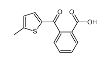 5-methyl-2-thienylcarbonyl benzoic acid Structure
