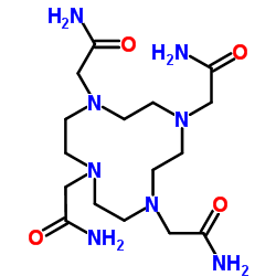 1,4,7,10-四(氨基羰甲基)-1,4,7,10-四氮杂环十二烷结构式