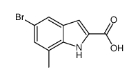 5-Bromo-7-methyl-1H-indole-2-carboxylic acid Structure