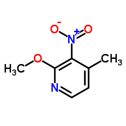 2-Methoxy-4-methyl-3-nitropyridine Structure