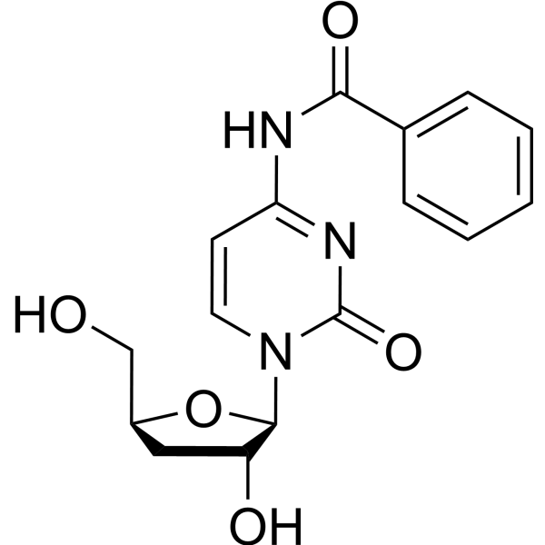 N-苯甲酰基-3'-脱氧-胞苷结构式