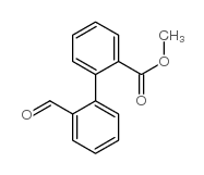 [1,1'-Biphenyl]-2-carboxylicacid, 2'-formyl-, methyl ester结构式