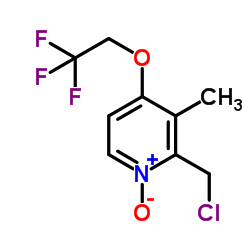 2-(Chloromethyl)-3-methyl-4-(2,2,2-trifluoroethoxy)pyridine 1-oxide结构式