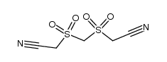 methylenebis(sulfonylacetic) acid dinitrile Structure