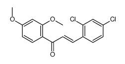 3-(2,4-dichlorophenyl)-1-(2,4-dimethoxyphenyl)prop-2-en-1-one结构式