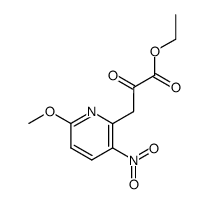 3-(6-methoxy-3-nitro-pyridin-2-yl)-2-oxo-propionic acid ethyl ester结构式