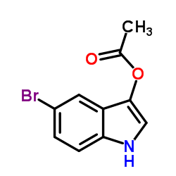 5-溴代-3-羟基吲哚乙酸酯结构式