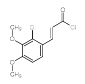 3-(2-chloro-3,4-dimethoxyphenyl)prop-2-enoyl chloride structure