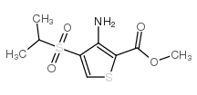 3-氨基-4-(异丙基磺酰基)噻吩-2-羧酸甲酯结构式