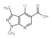 4-Chloro-1,3-dimethyl-1H-pyrazolo[3,4-b]pyridine-5-carboxylic acid Structure