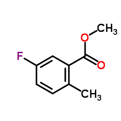 Methyl 2-methyl-5-fluorobenzoate structure
