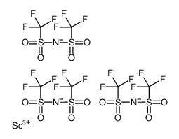 双(三氟甲基磺酰基)酰亚胺钪(III)结构式