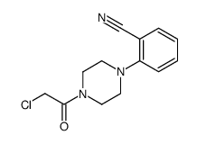 2-(4-(2-chloroacetyl)piperazin-1-yl)benzonitrile Structure