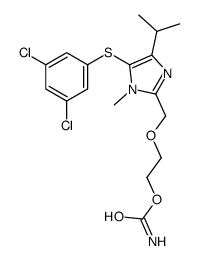 2-[[5-(3,5-dichlorophenyl)sulfanyl-1-methyl-4-propan-2-ylimidazol-2-yl]methoxy]ethyl carbamate Structure