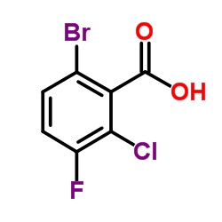 6-Bromo-2-chloro-3-fluorobenzoic acid Structure