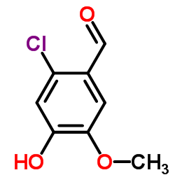 2-氯-4-羟基-5-甲氧基苯甲醛结构式