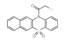 2-chloro-1-(5,5-dioxobenzo[b]phenothiazin-12-yl)ethanone结构式