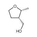 ((2R,3S)-2-甲基四氢呋喃-3-基)甲醇结构式