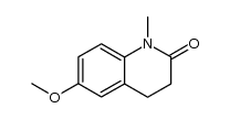 6-甲氧基-1-甲基-3,4-二氢喹啉-2(1H)-酮结构式