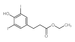 Ethyl 3-(4-hydroxy-3,5-diiodophenyl)propanoate Structure