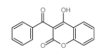 3-Benzoyl-4-hydroxy-2H-chromen-2-one结构式