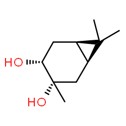 (1alpha,3alpha,4alpha,6alpha)-3,7,7-trimethylbicyclo[4.1.0]heptane-3,4-diol Structure
