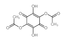 (4-acetyloxy-2,5-dihydroxy-3,6-dioxo-1-cyclohexa-1,4-dienyl) acetate结构式