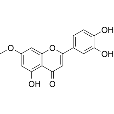 羟基芫花素结构式