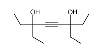 3,6-diethyloct-4-yne-3,6-diol结构式