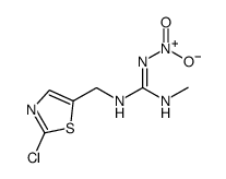 (E)-1-(2-Chloro-5-thiazolylmethyl)-3-methyl-2-nitroguanidine Structure
