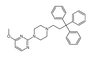 4-methoxy-2-[4-(3,3,3-triphenylpropyl)piperazin-1-yl]pyrimidine Structure
