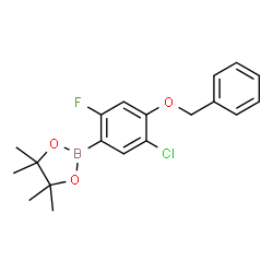 4-Benzyloxy-5-chloro-2-fluorophenylboronic acid pinacol ester Structure
