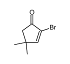 2-bromo-4,4-dimethylcyclopent-2-en-1-one Structure