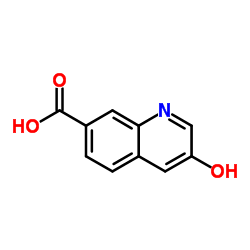 3-羟基喹啉-7-羧酸结构式
