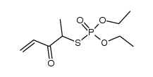 O,O-diethyl S-(3-oxopent-4-en-2-yl) phosphorothioate结构式