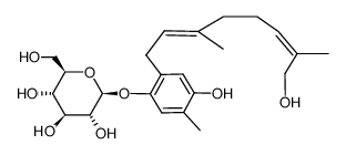 鹿蹄草苷结构式