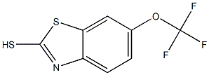 2-巯基-6-三氟甲氧基苯并噻唑结构式