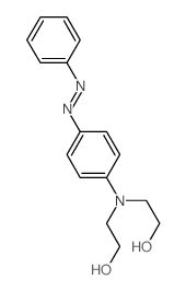 Ethanol,2,2'-[[4-(2-phenyldiazenyl)phenyl]imino]bis-结构式