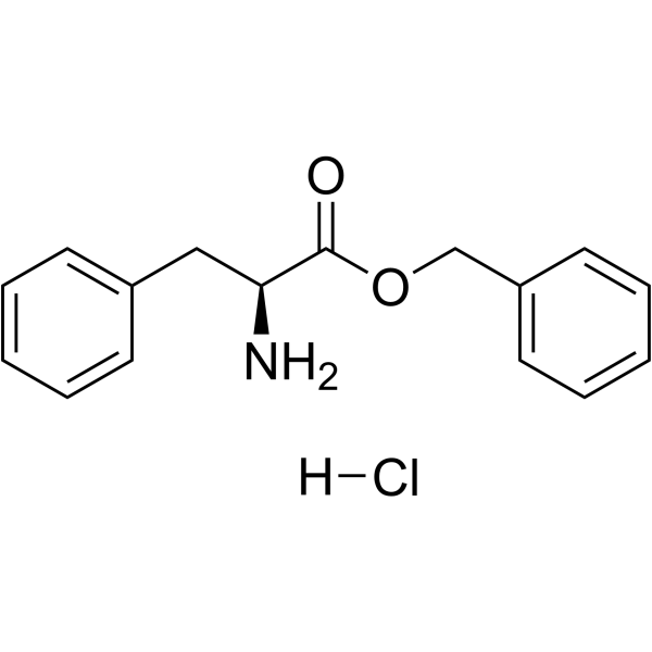 L-苯丙氨酸苄酯盐酸盐结构式