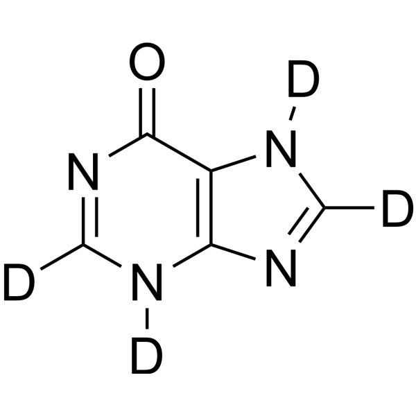 Hypoxanthine-d4 Structure