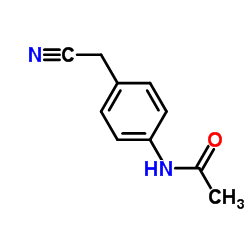 N-(4-(氰甲基)苯基)乙酰胺结构式
