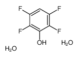 Phenol,2,3,5,6-tetrafluoro-,dihydrate (9CI) structure