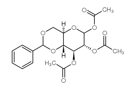 1,2,3-tri-o-acetyl-4,6-o-benzylidene-d-glucopyranose Structure
