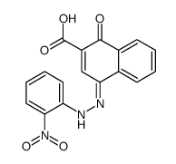 4-[(2-nitrophenyl)hydrazinylidene]-1-oxonaphthalene-2-carboxylic acid Structure