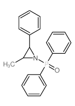 Phosphine oxide, (2-methyl-3-phenyl-1-aziridinyl)diphenyl-, trans- (8CI)结构式