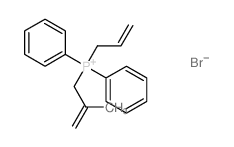 Phosphonium,(2-methyl-2-propen-1-yl)diphenyl-2-propen-1-yl-, bromide (1:1) Structure