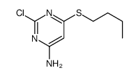 6-butylsulfanyl-2-chloropyrimidin-4-amine结构式